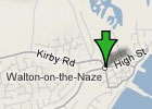 Map of Walton Backwaters and Walton-on-the-Naze