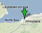 Map of Whitstable